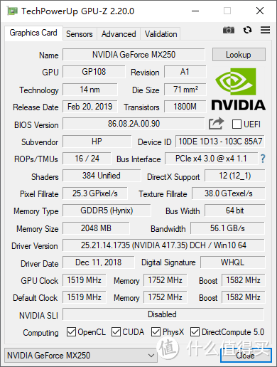 GPU-Z参数