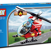 古迪 9206 消防直升机外观展示(头盔|四肢|螺旋桨|外罩|驾驶舱)