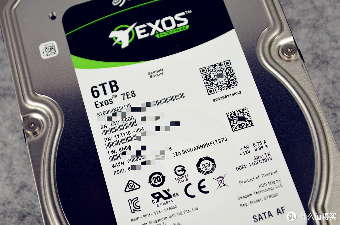 国行6TB硬盘的展示和启用——希捷 SEAGATE 银河系列 6T 企业级硬盘