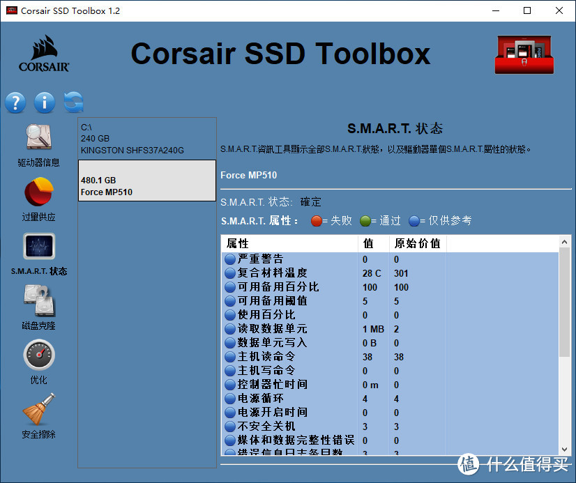 海盗船MP510 480GB评测