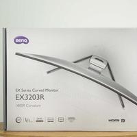明基 EX3203R 31.5英寸 VA曲面显示器外观展示(屏幕|支撑脚|接口)