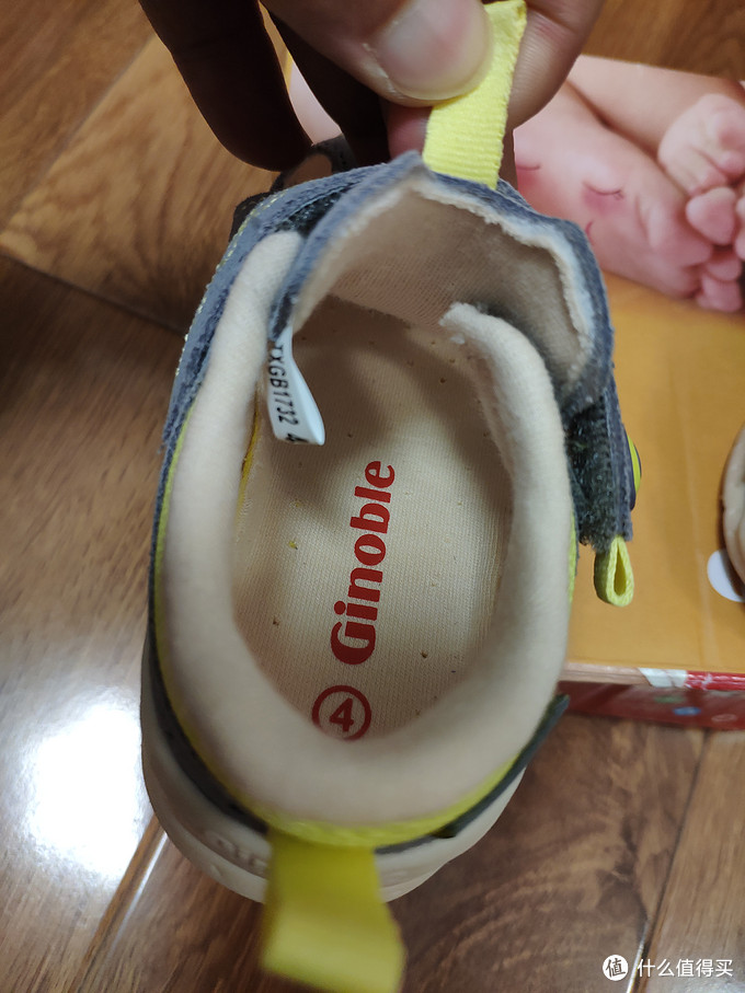 基诺浦ginoble夏款婴儿包头凉鞋机能学步鞋TXG3018开箱