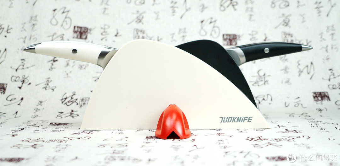 黑檀木与白象牙！国产厨刀设计的巅峰之作：拓牌 海鸥系列 刀具+刀架三件套
