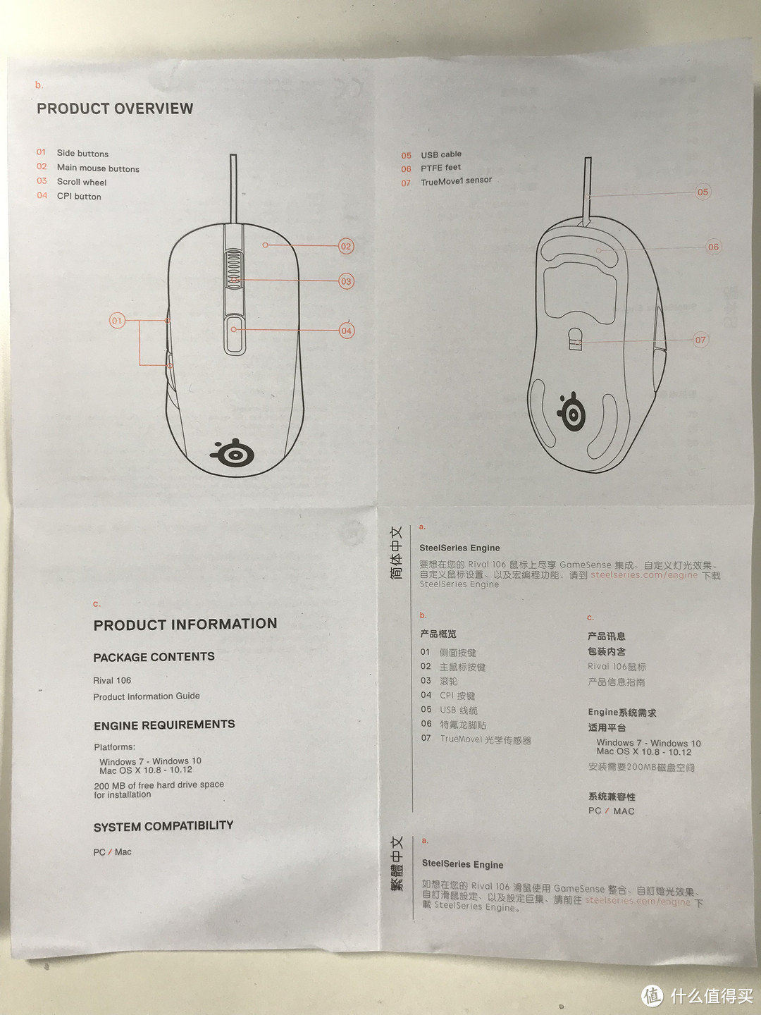 一个非游戏玩家的游戏鼠标体验报告：SteelSeries赛睿Rival 106游戏鼠标短时间体验