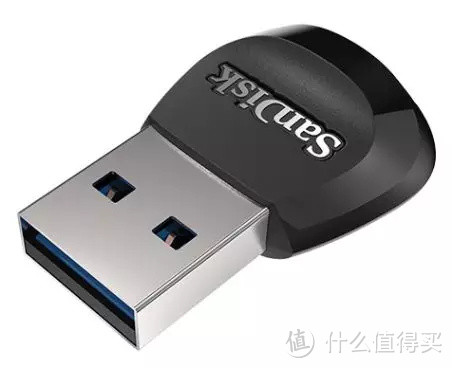 ▲可以实现170MB/s读取速度的闪迪Micro SD读卡器。