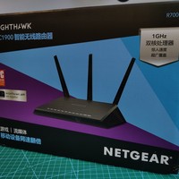 美国网件 夜鹰 R7000 路由器外观展示(插口|开关)