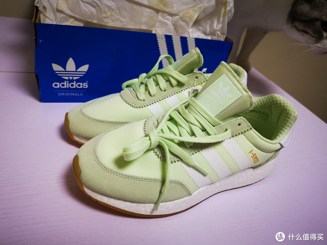 全掌BOOST的小清新++++++Adidas Originals 三叶草 I-5923 开箱