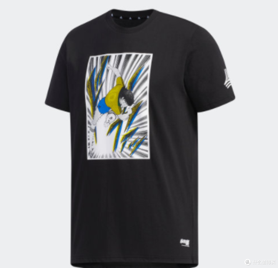 adidas x 足球小将,夏季推出4款官方合作短袖T恤