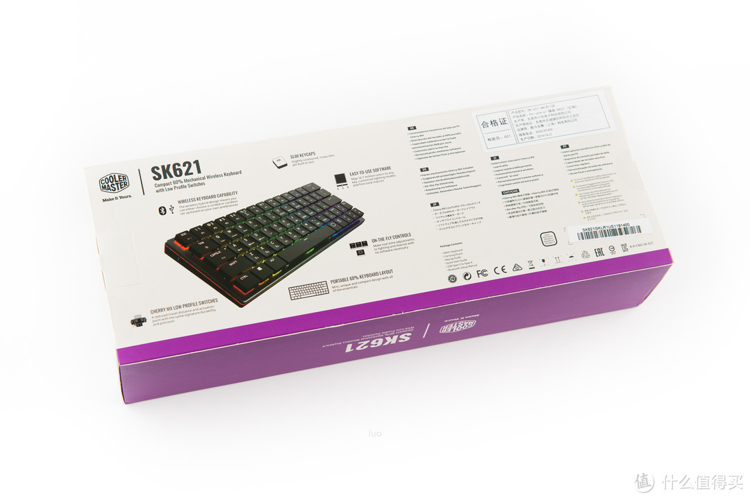 便携办公新选择！酷冷至尊 SK621 Cherry MX矮轴RGB机械键盘众测体验