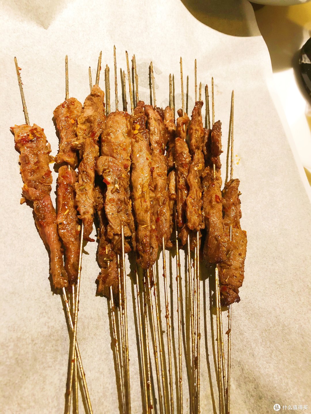 牛肉串,这里是一小把,25元