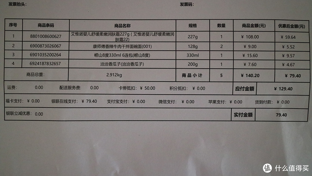 商品清单