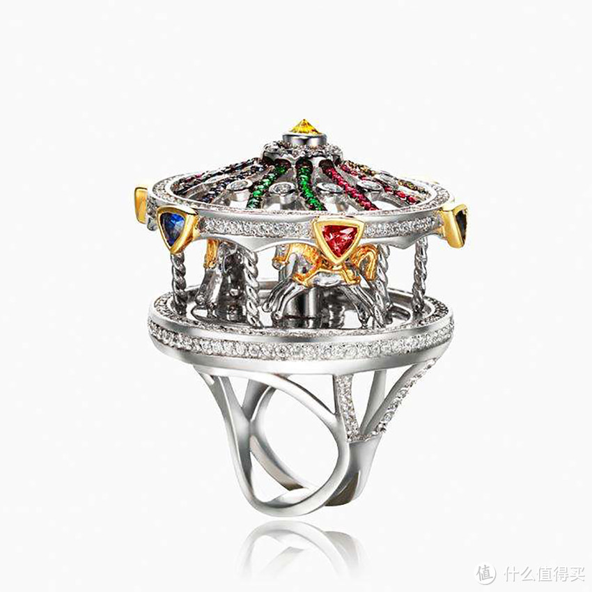 （HEFANG Jewelry 回旋木马戒指 网图）