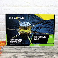 索泰GTX 1660Ti-6GD6霹雳版OC HA显卡外观展示(风扇|接口)