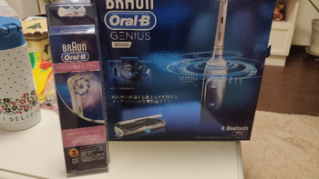 博朗 oral-b 欧乐-b genius 9000 电动牙刷外观展示(刷柄|刷头|吸盘面