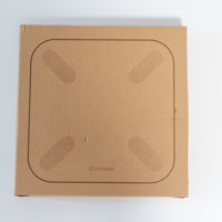 云麦好轻mini2S白色充电款智能体脂秤外观展示(面板|尺寸|logo|接口|硅胶垫)