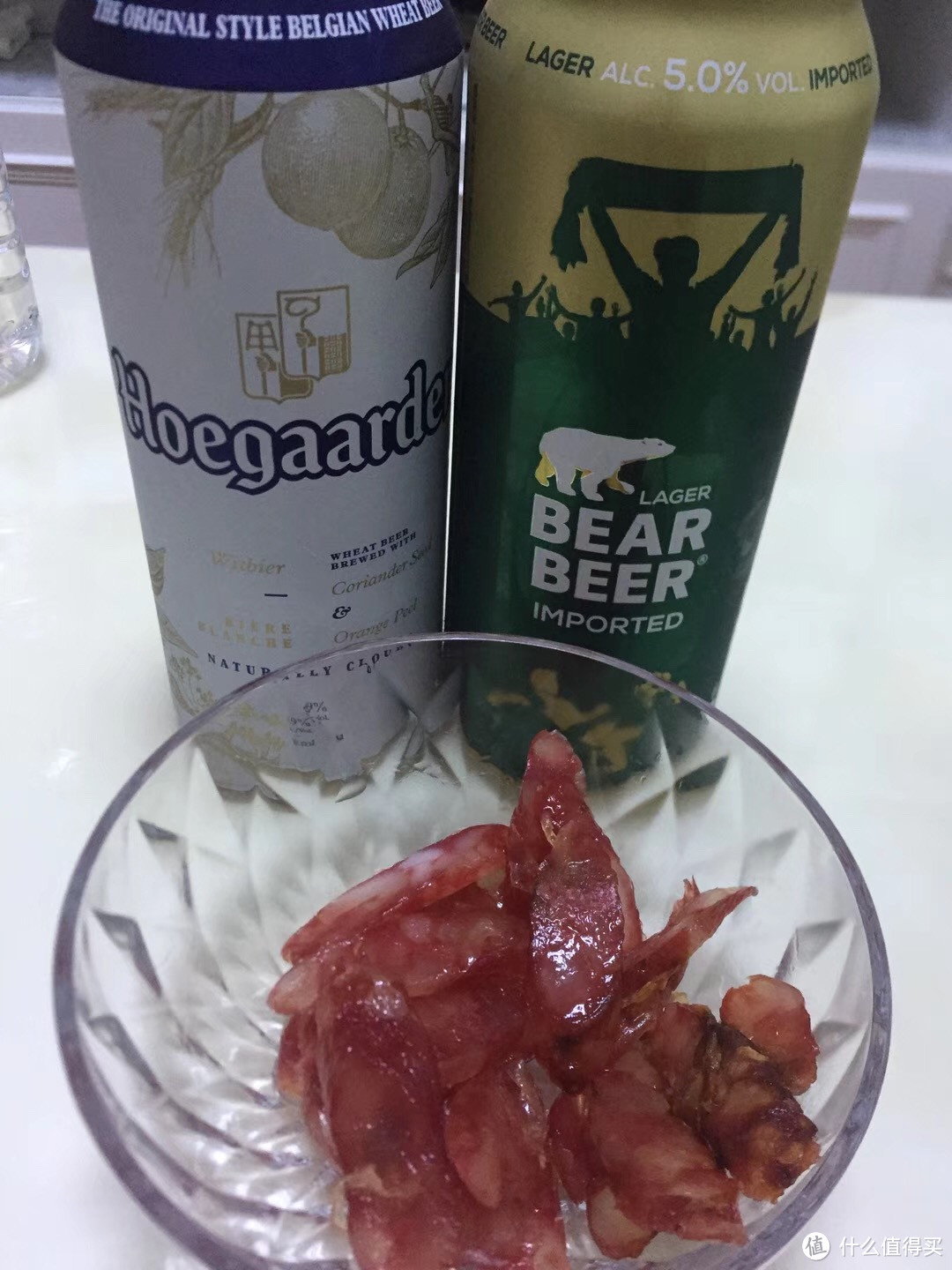 韩国 啤酒  福佳白（左）