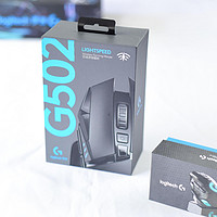 罗技G502 LIGHTSPEED创世者无线鼠标纪念版外观展示(底座|键帽|接收器|接收器|体积)