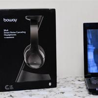 boway Mu6 头戴式降噪蓝牙耳机外观展示(按键|指示灯|接口|耳罩)