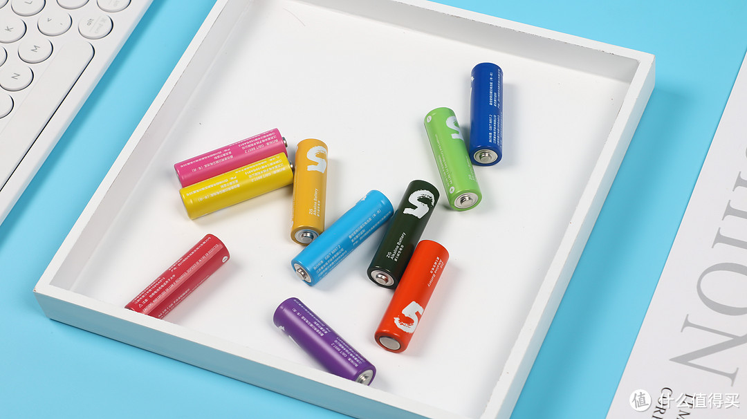 看中颜值的彩虹电池：小米 5号碱性电池 晒单