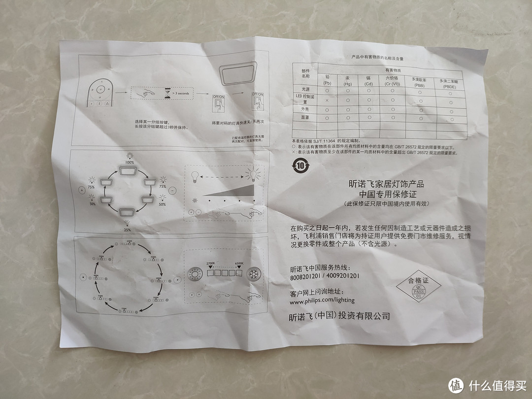 Philips Crysto Ceiling 飞利浦 悦恒系列吸顶灯 方形测评报告