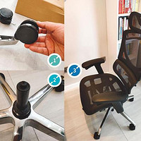 黑白调 HDNY161 人体工学电脑椅使用总结(安装|坐感|回弹性)
