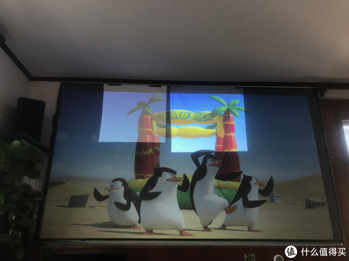 投影仪幕布评测：白玻纤 Vs  两款抗光幕布评测（白天 Vs 晚上）