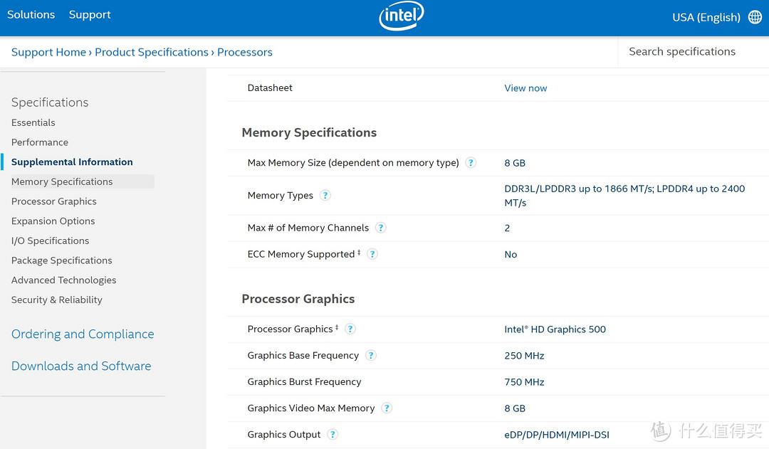 Intel J3455官方资料