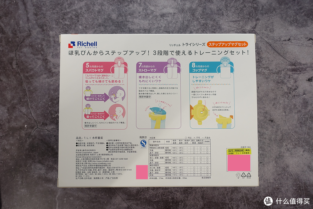 宝宝的第一款水杯，Richell利其尔T.L.I儿童学饮杯套装简单测评