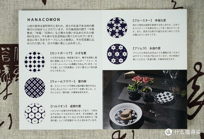 淡雅花语 蓝色夏天 Aito Hanacomon 小花纹餐碟礼盒5件套 餐具套装 什么值得买