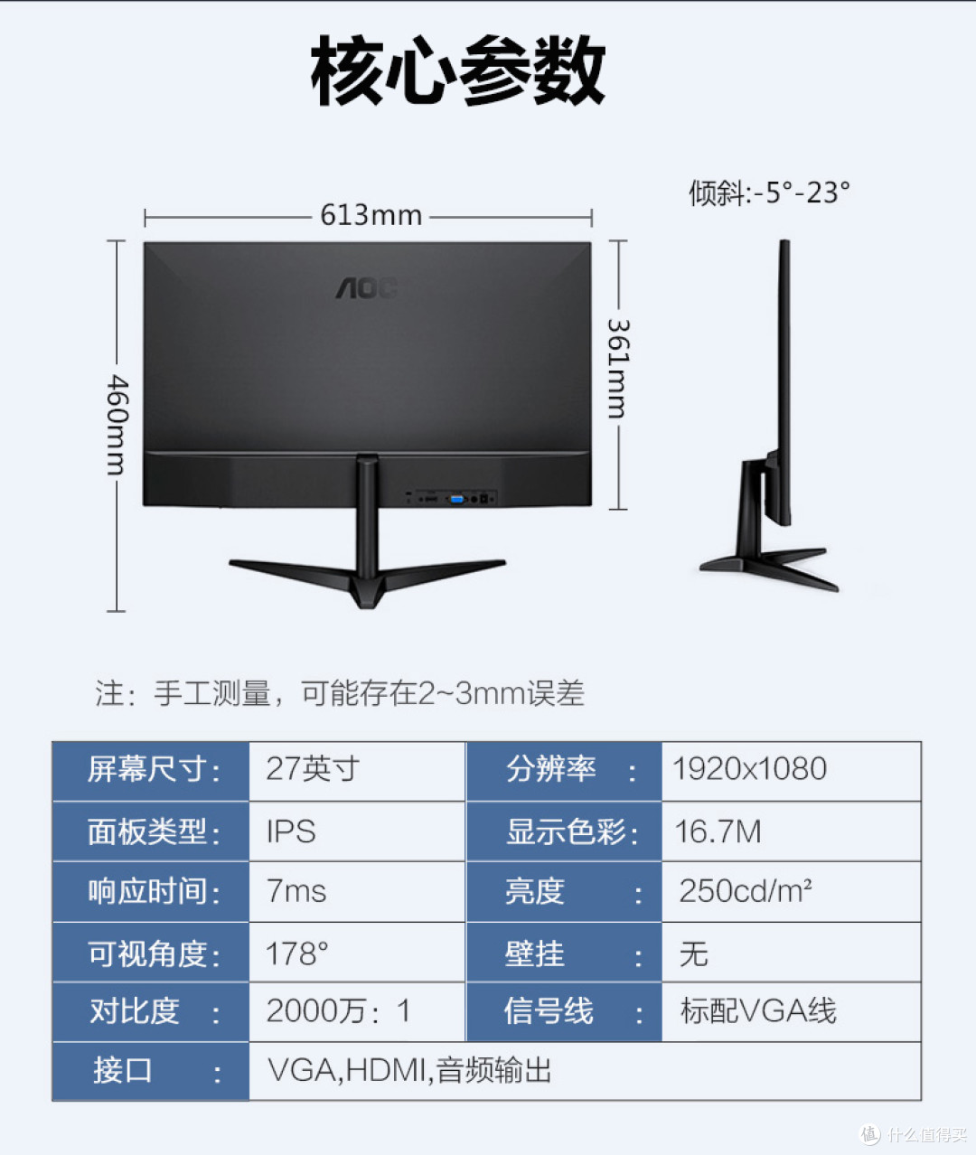 非酋歐洲記----AOC 27B1H 27英寸顯示器