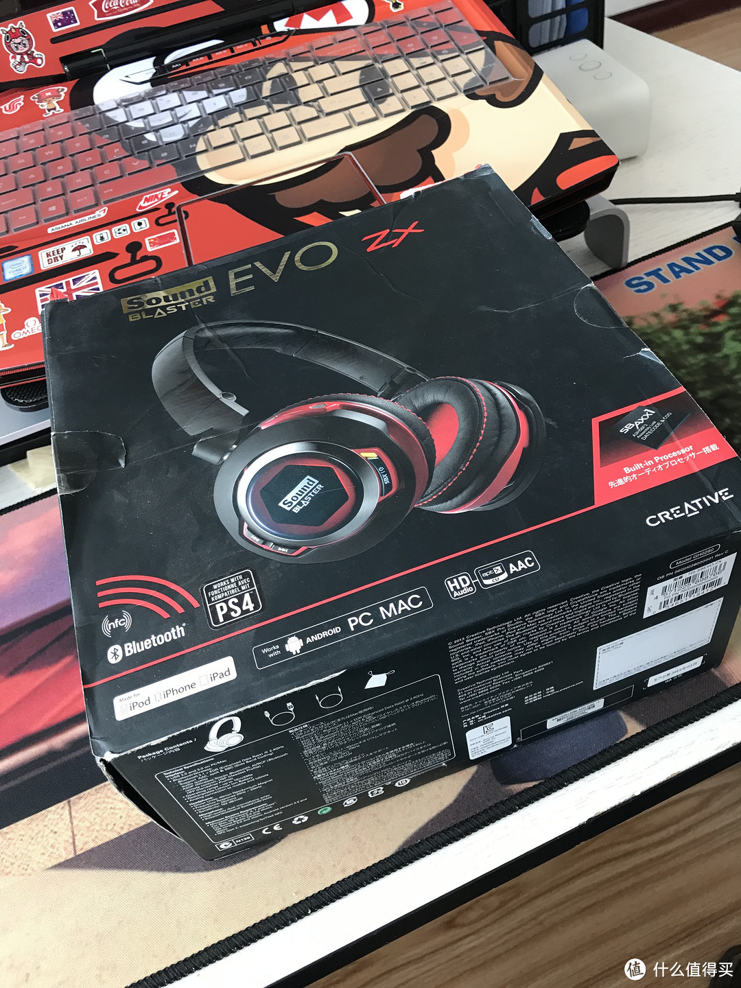 【618好价晒单】创新SoundBlaster Evo ZX游戏无线耳机开箱晒单