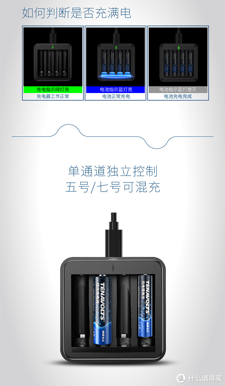 南孚TENAVOLTS7号AAA充电锂电池简测