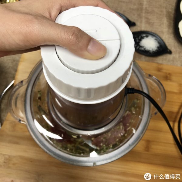 反正最后肉跟菜混一起，我就不洗这个机器了，哈哈……
