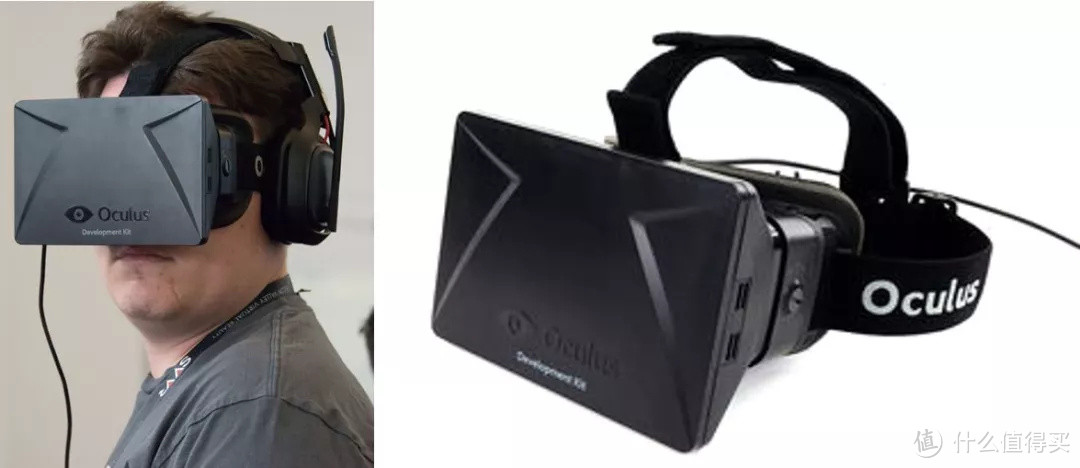 △ 全球第一台消费级VR头显Oculus Rift DK1，图片：Wikipedia.org