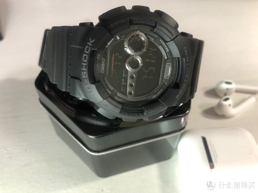 亚马逊412元狂欢价:G-SHOCK蓝底手表GD-100-1B开箱评测