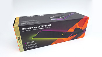 赛睿QcK Prism Cloth - XL 全彩RGB鼠标垫外观展示(正面|灯带|材质|厚度)