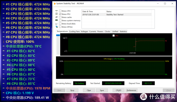 z390+9900k默认状态