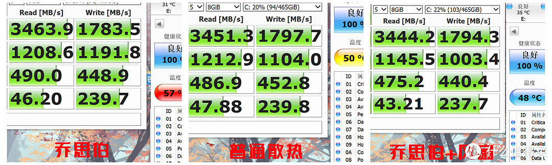 西部数据 Black系列 SN750 固态硬盘的三种散热对比~