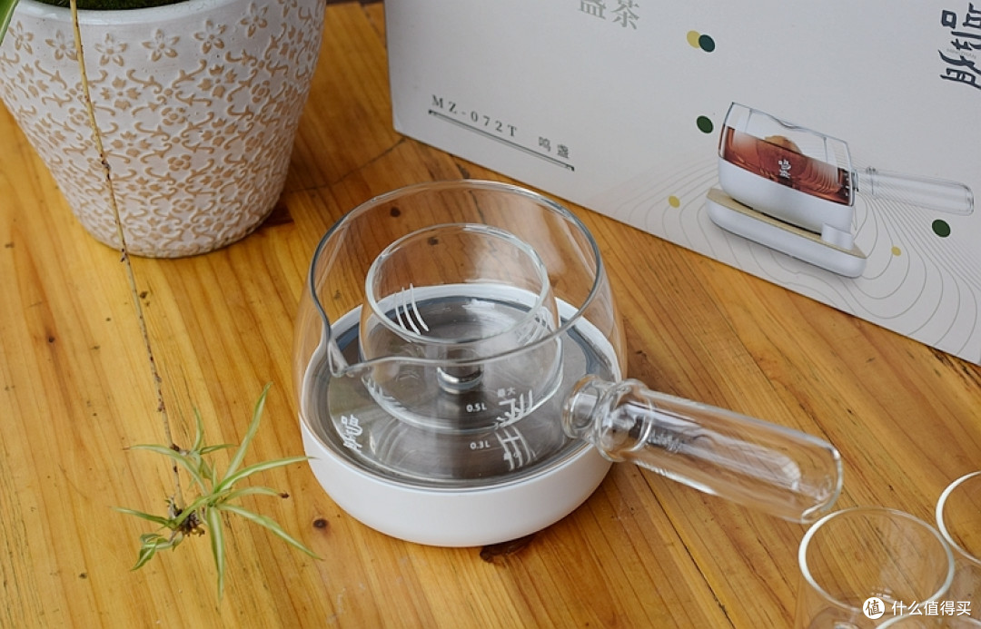 中年大叔办公白领养生养颜品质茶器,鸣盏三合一煮茶器体验