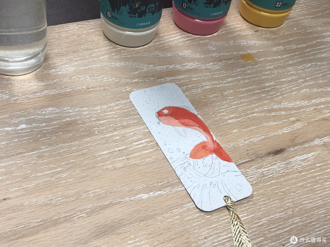 diy锦鲤书签——拥有这个书签又愿意多看几页书了!