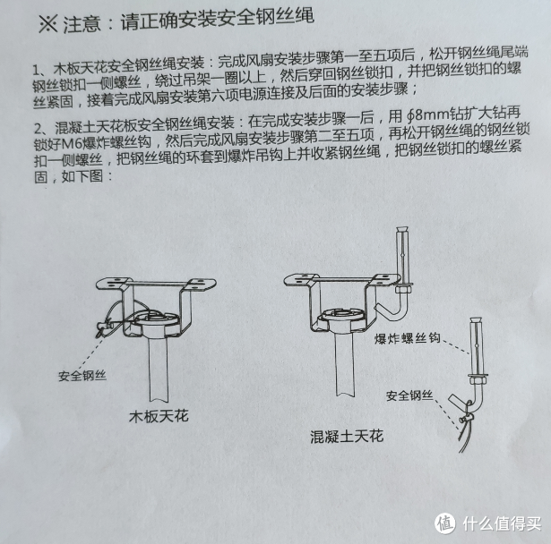 吊扇灯的安装详图图片