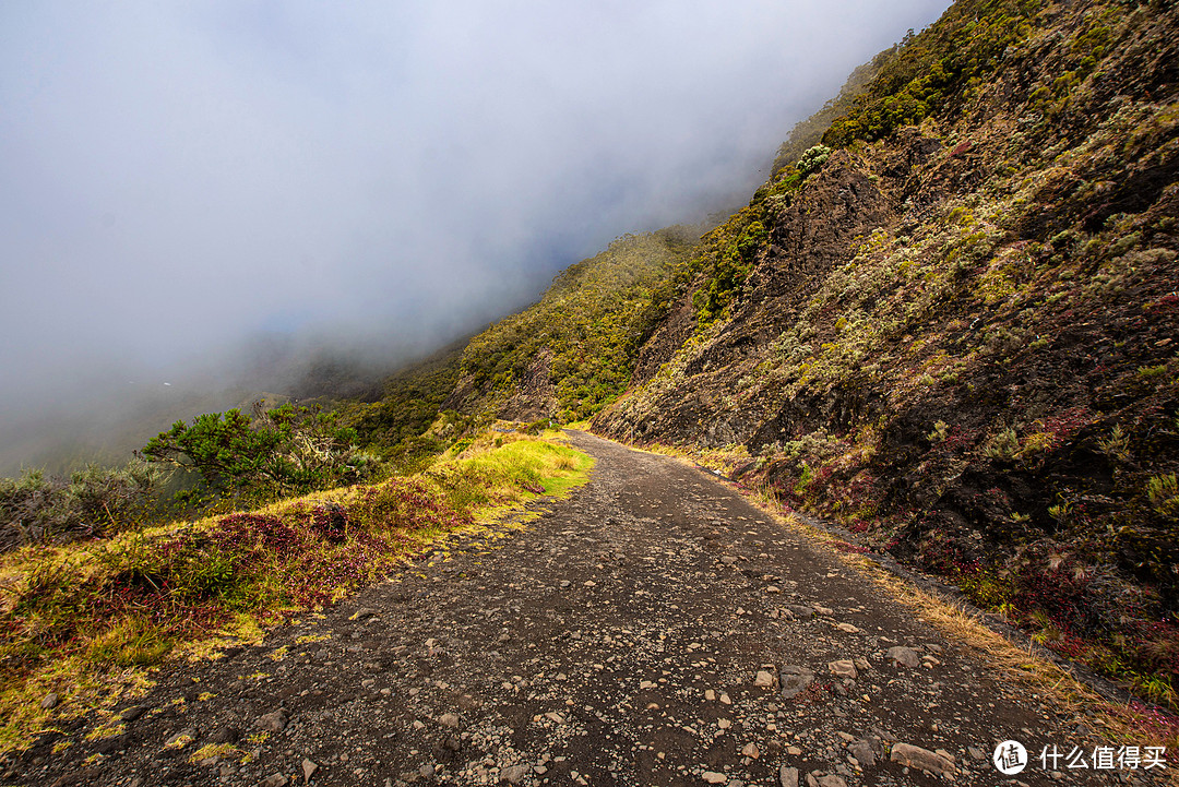 一开始的道路很平坦，后面就要爬山了