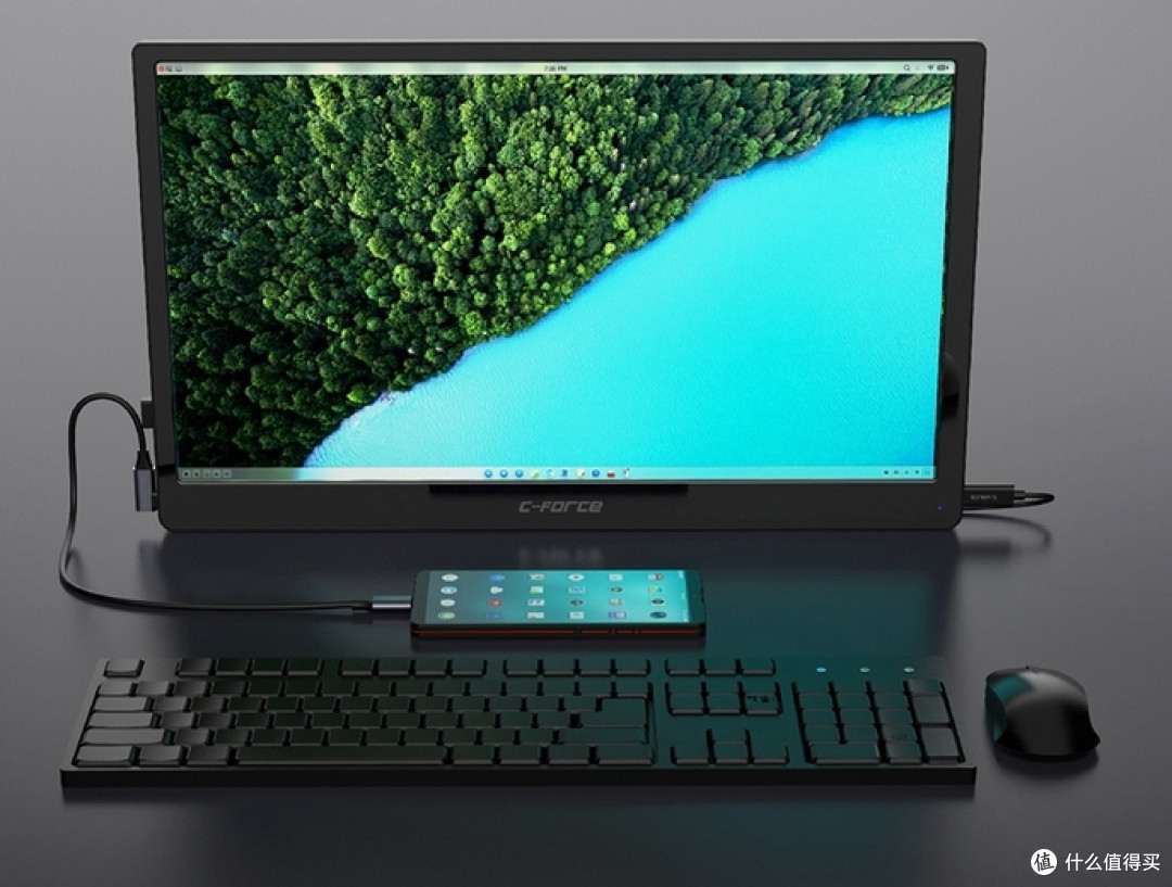 奶爸不流泪,C-FORCE CF011便携显示屏开箱评测