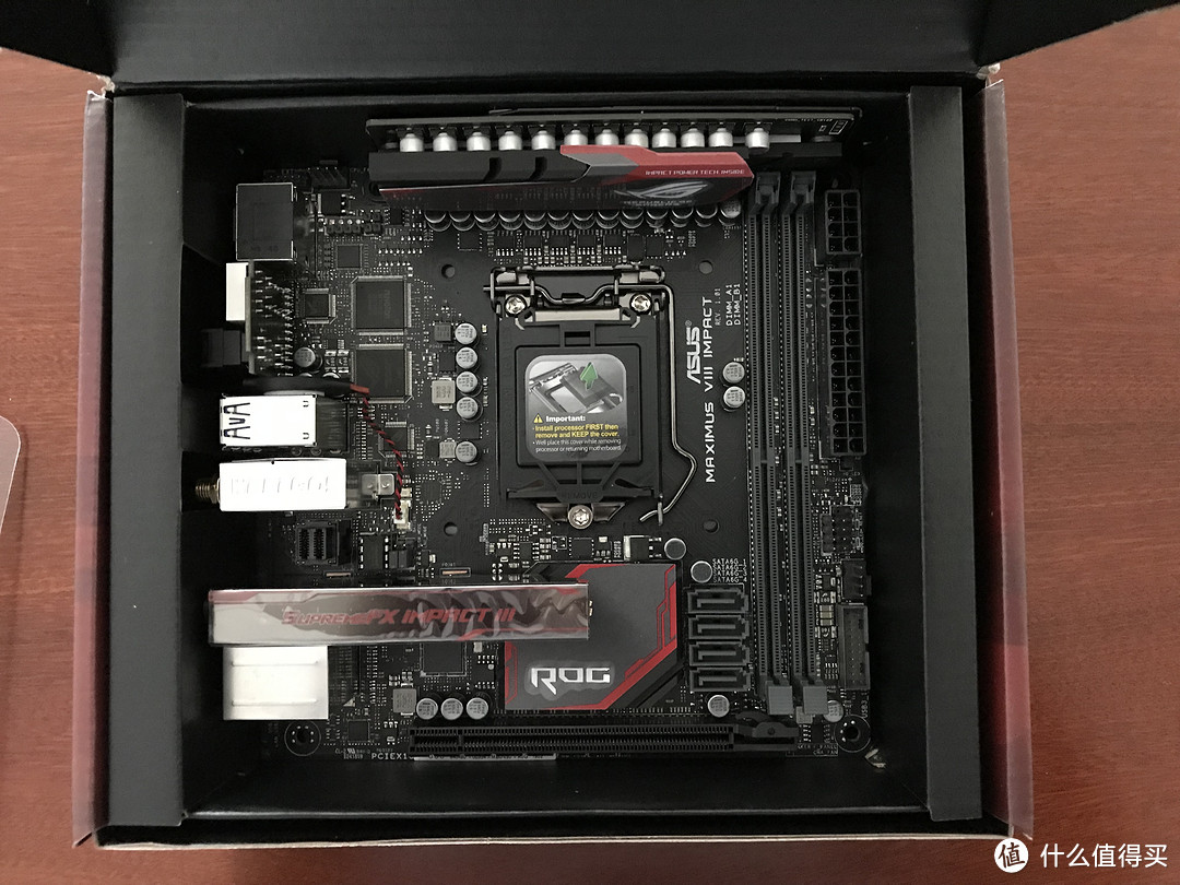 亚马逊华硕 ROG MAXIMUS VIII IMPACT（M8i）晒单+上9400f过程