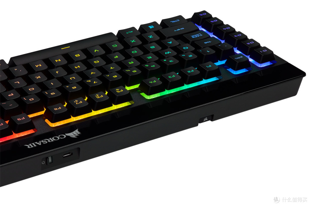 1ms低延迟、40小时续航:CORSAIR 美商海盗船 发布 K57 RGB Wireless 无线机械键盘