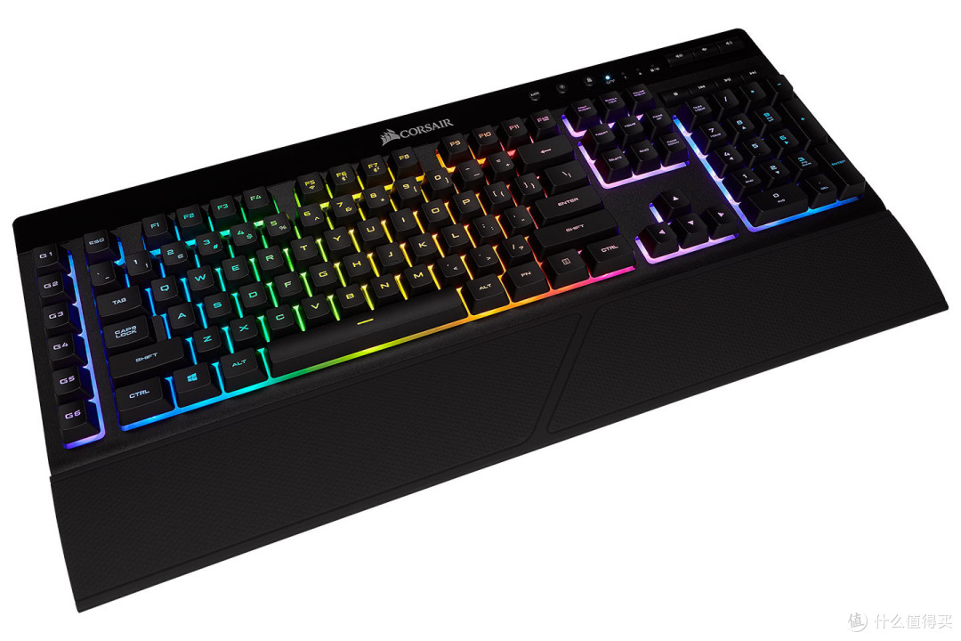 1ms低延迟、40小时续航:CORSAIR 美商海盗船 发布 K57 RGB Wireless 无线机械键盘