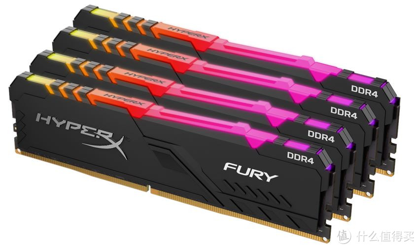 终于等来光！Kingston 金士顿 发布 HyperX Fury DDR4 RGB 内存
