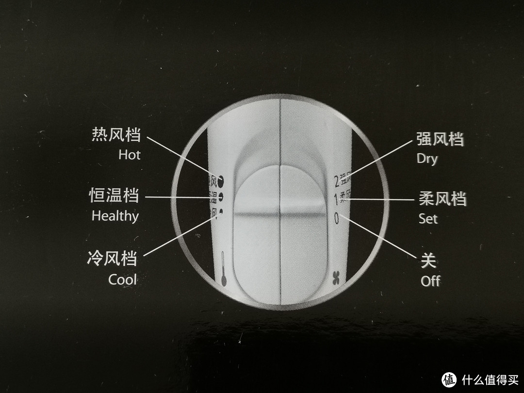 本吹风机开关有两个，每个都可以单独控制，能组合出来好几档，可以单独吹冷风定型用，使用比较方便