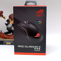 ROG GLADIUS II标准版游戏鼠标开箱展示(配色|说明书|氛围灯|外壳|材质)