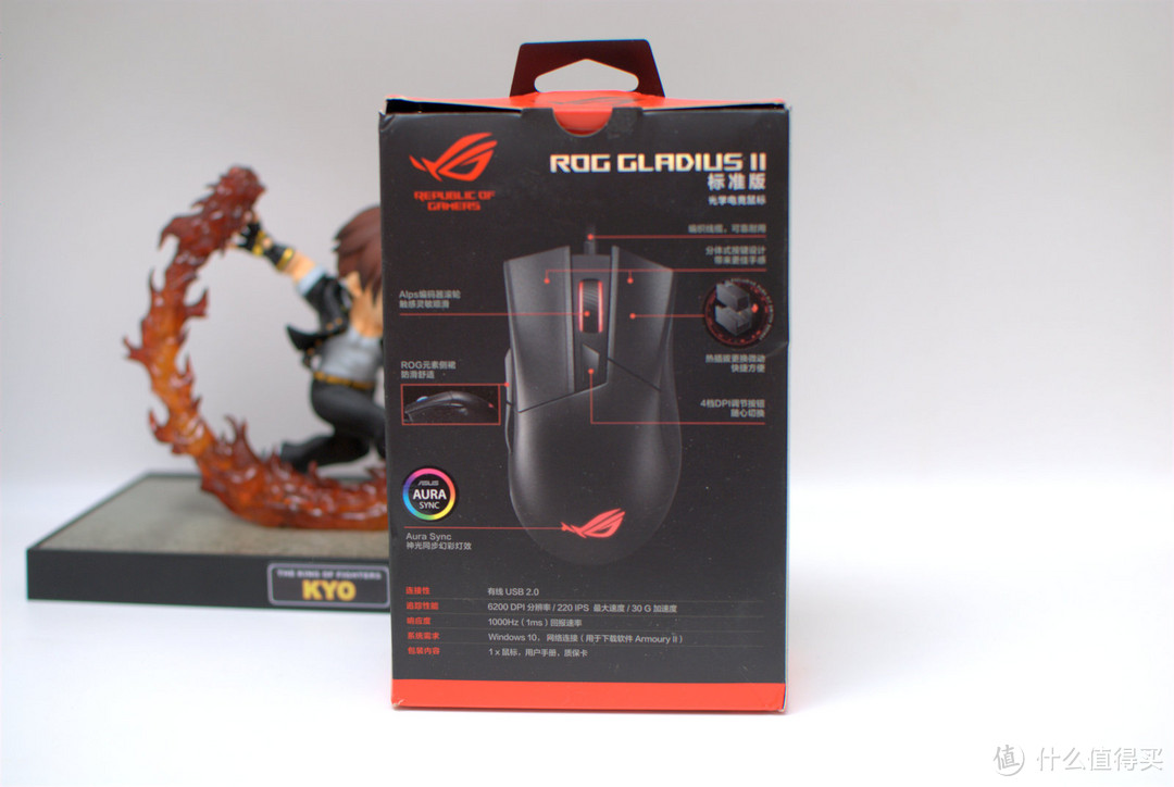 我的新桌面套系即将启程——ROG GLADIUS II标准版游戏鼠标